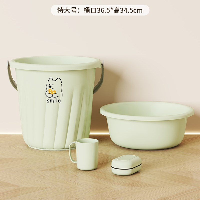 塑料水桶家用特厚储水桶手提耐摔学生宿舍用洗衣洗澡桶.特大号圆