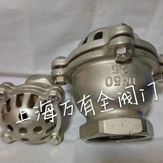 逆止阀底4吸水底阀  30阀丝不锈钢430丝水泵 底阀口口阀阀水阀底