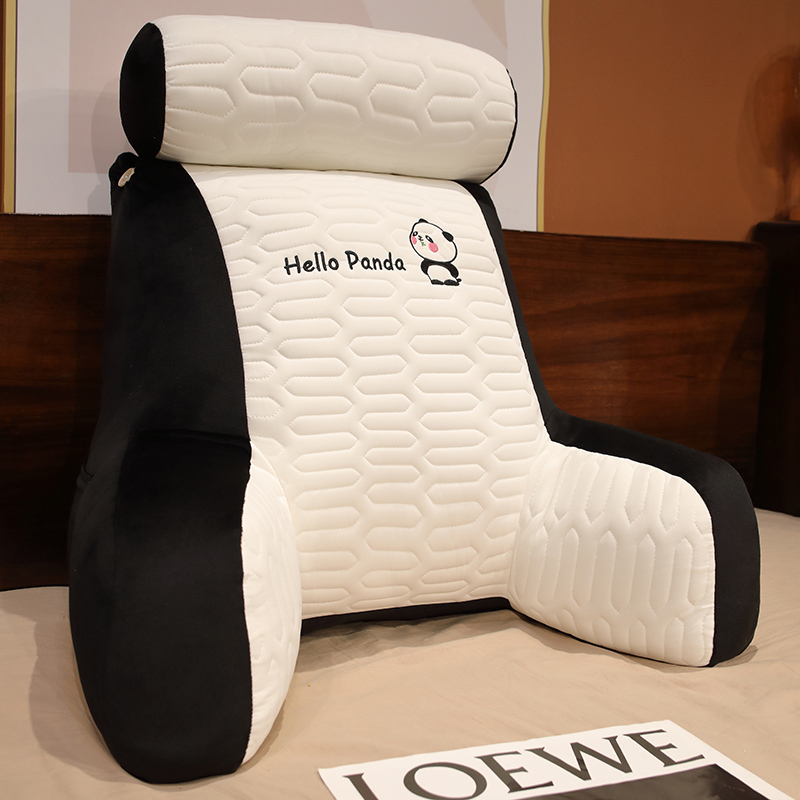 冬季乳胶加高靠枕床头p靠垫软包大靠背护腰枕女生抱枕床上看书腰