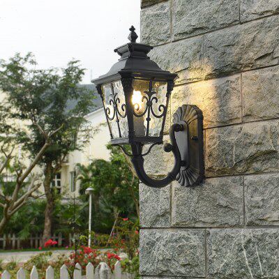 过道壁灯欧式户外防水室外花园灯庭院家用口简约别墅门阳台仿古