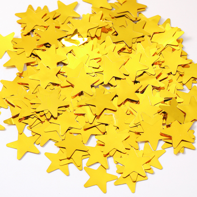 1.5CM5e00克/包金色银色 波波球透明球填充物五角星圆形气球亮片