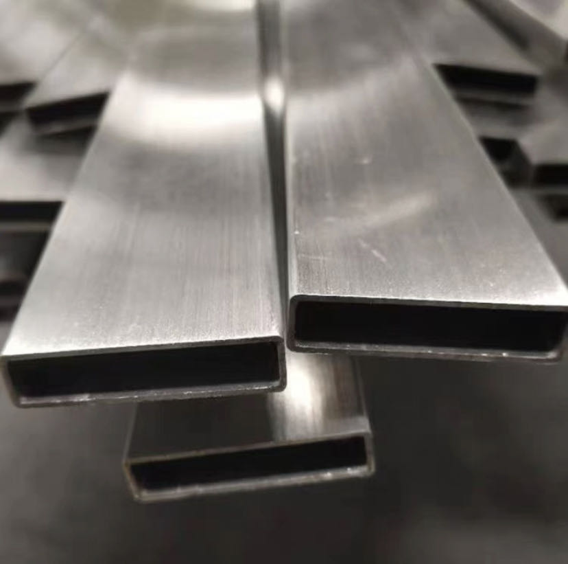 201 304 316L装饰拉丝不y锈钢方管 扁管 圆管 矩形管激光切割钻孔