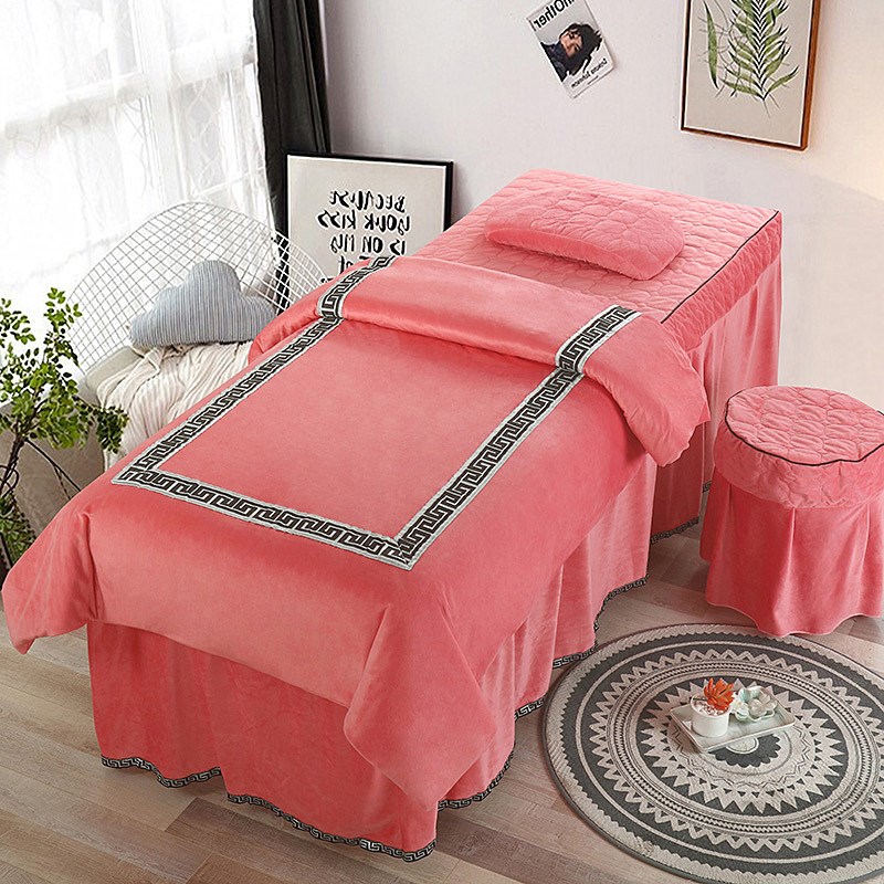 美容院泰式按摩床带洞大床罩加宽加大1.H2床1米床美容床罩被套床