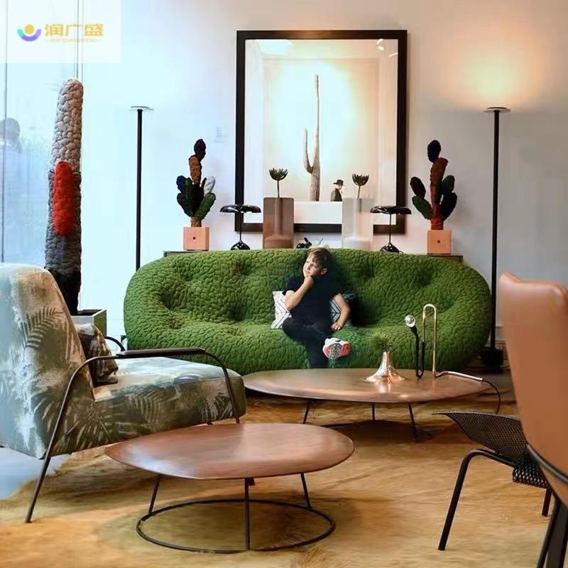 【折扣价】意式写意沙发ploum贝壳极简空间弧形布艺网红设计师现