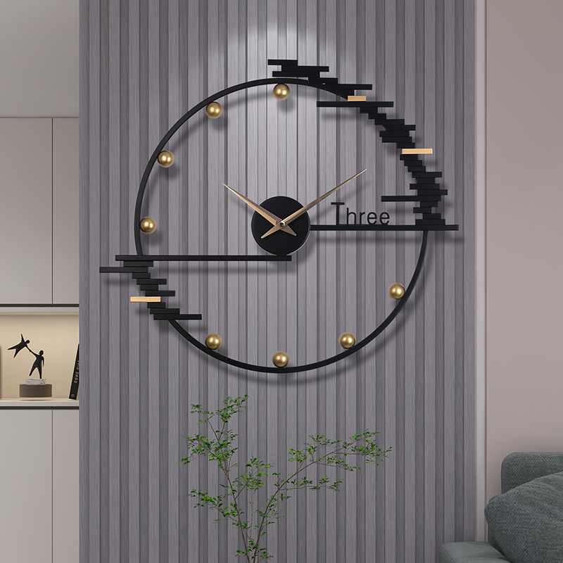 客厅钟表a2023新款现代简约个性时尚时钟创意家用艺术高档装饰挂
