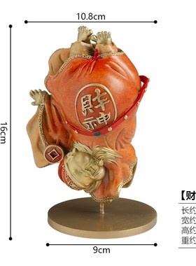 铜财神摆件希望你暴富店铺收银台办公室老板桌工S位装饰物开业礼