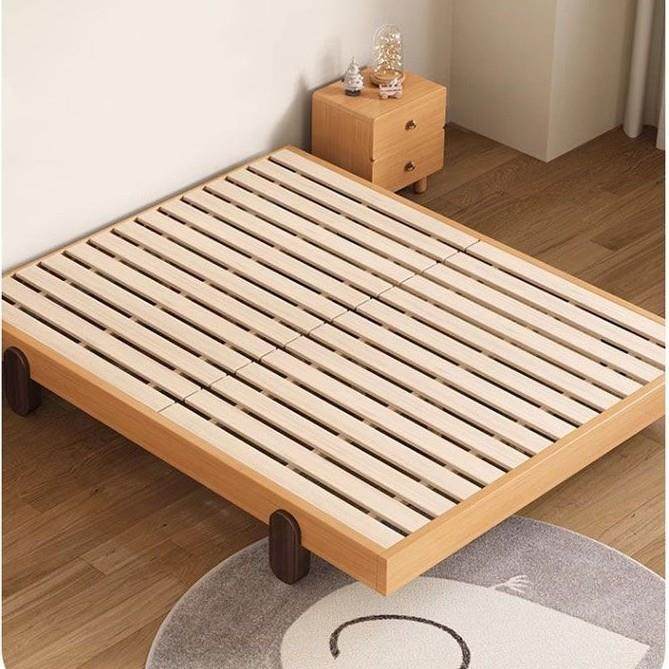 【折扣价】萱棠榻榻米床头现代简约公主儿童床双人床实木家用榉木