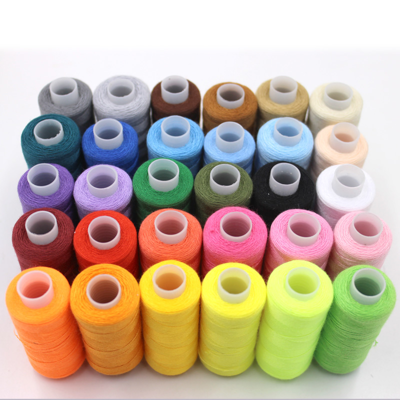家用缝纫机线30色结实手工缝纫C线缝衣线小卷线402线302