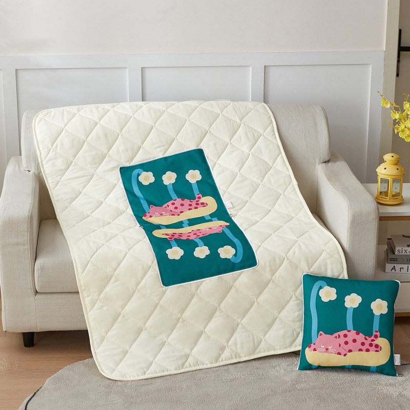 多功能二合一抱枕被两用抱枕印logo车内靠枕靠垫X被子实用礼品