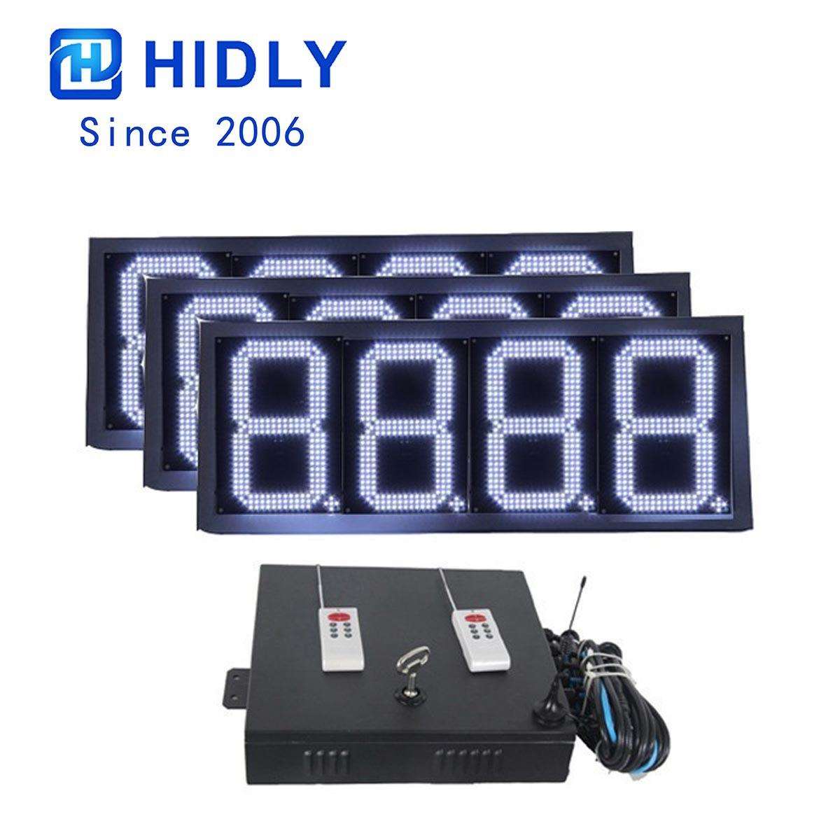 甘肃兰州12寸92号RS485电脑通讯加油站油价屏数字油站屏