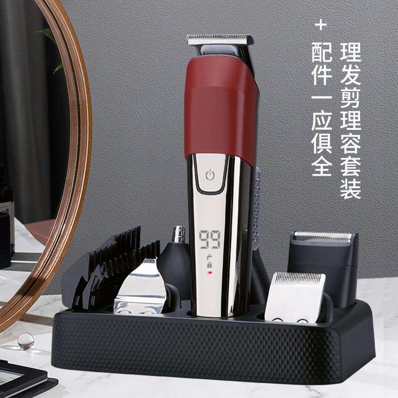 6合1电动推剪理发器电动剃头光头理发的神器推子男士自刮发廊专用