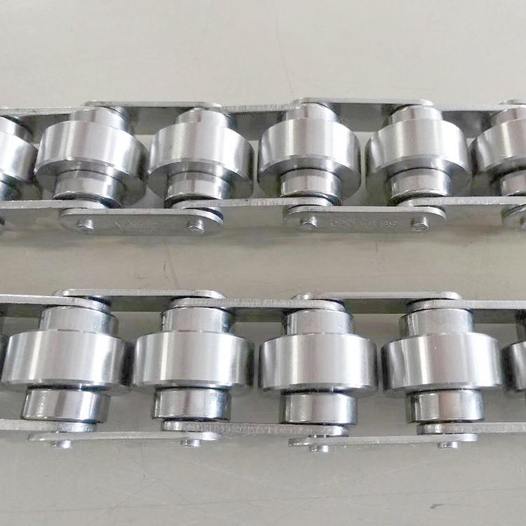 不锈钢双轴心导轨工业链条 C2040VSS双节距输送链 传动链条链轮