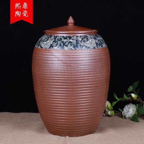 陶瓷米缸酒坛仿古手工颜色釉储物罐水缸油缸防潮防虫环保