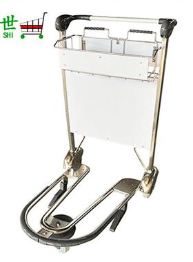 OS-AAT04-1供应不锈钢机场行李车 旺众款不锈钢行李车机场手推车