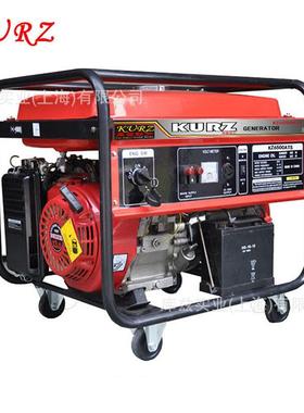 KURZ库兹6KW小型便携式汽油发电机220V380V 单三相低油耗发电机厂