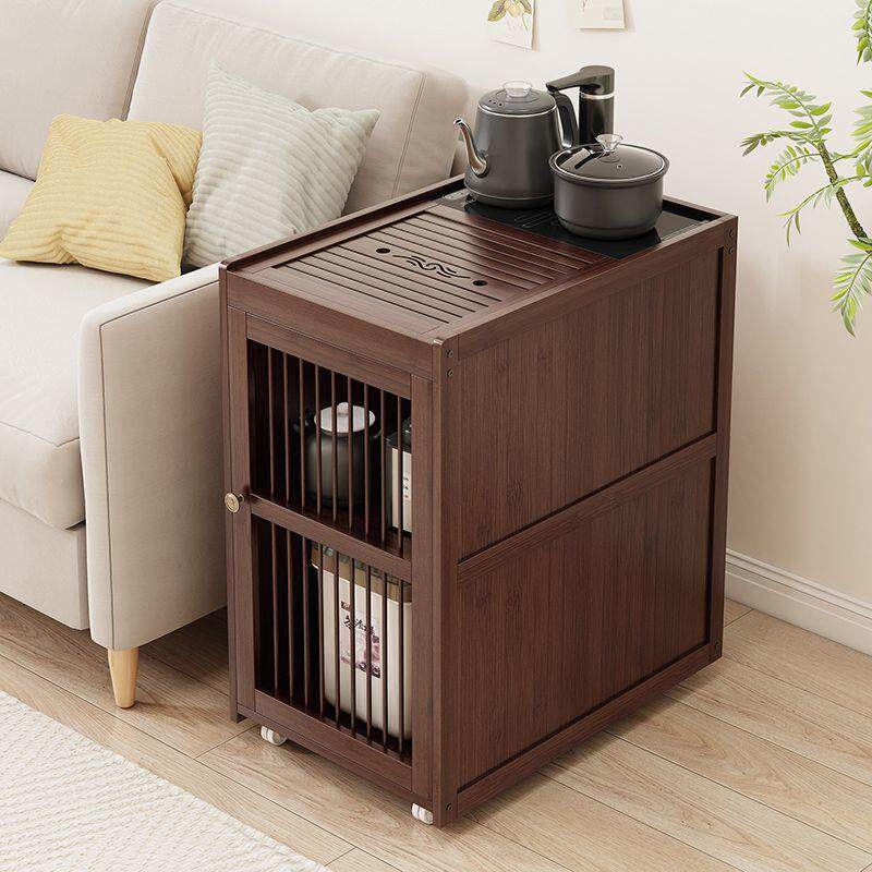 沙发边几茶水柜茶几泡茶一体茶桌边柜烧水台可移动茶台家用小茶车