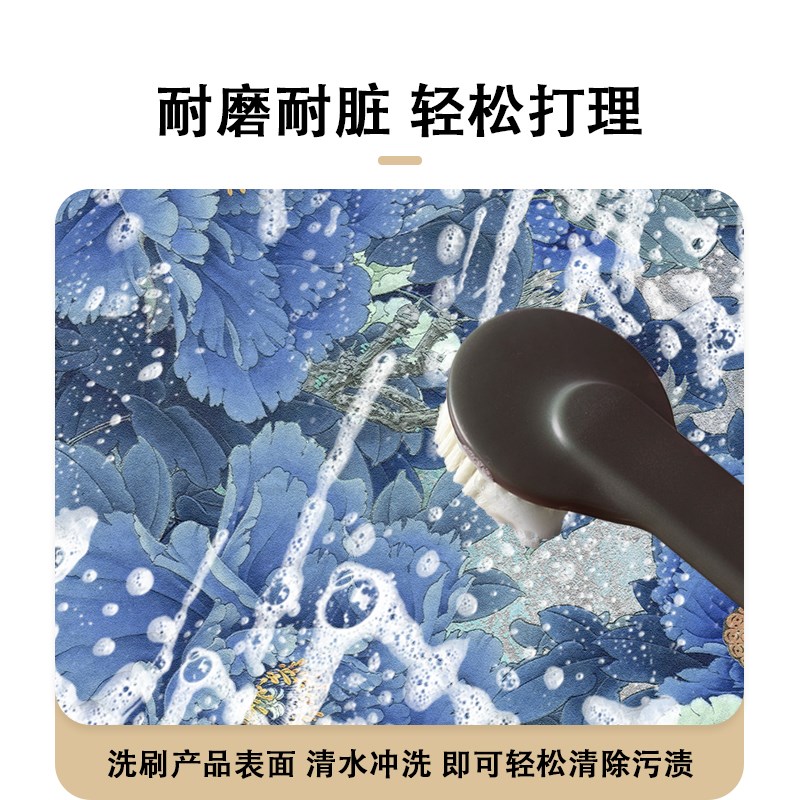 硅藻泥厨房地垫防滑防油可擦免洗耐脏脚垫厨房专用地毯垫2025新款