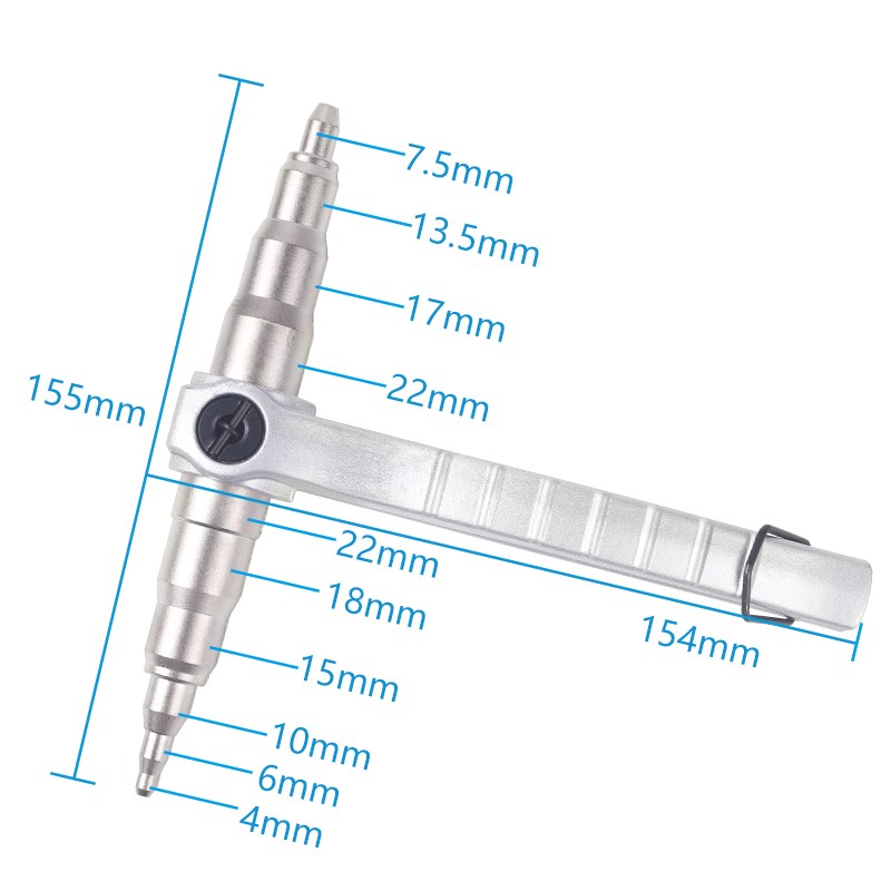 铜管扩管器套装偏心扩口器维修手动胀管器喇叭口工具万能空调冰箱