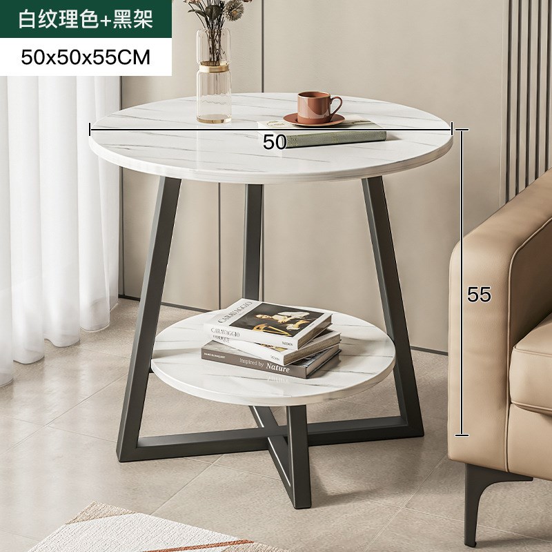 边几小桌子轻奢小茶几卧室迷你角几小圆桌欧式小茶几客厅边桌..
