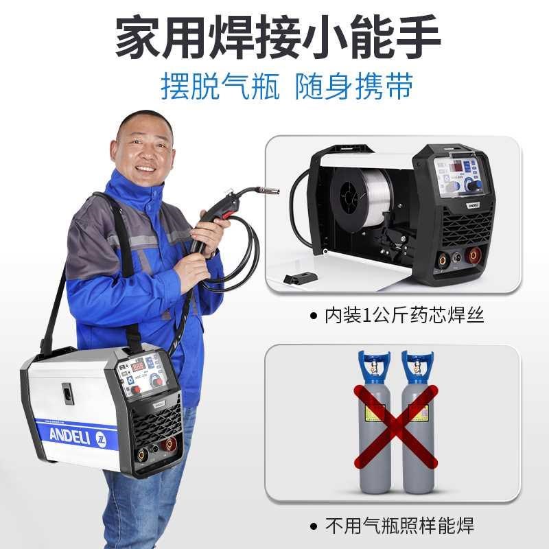 无气二保焊机220V小型家用一体电焊机两用便携式三用氩弧电焊全套