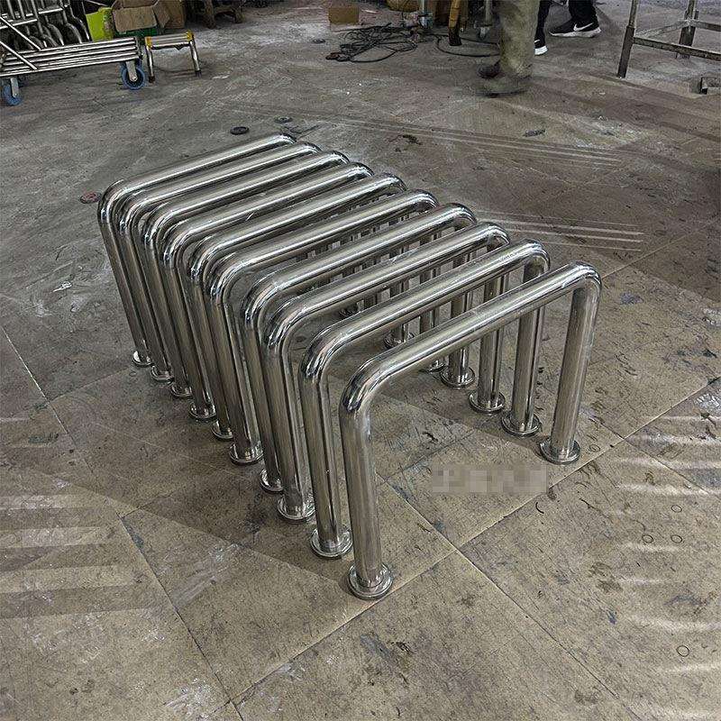 挡车器加厚U型护栏防撞路桩304不锈钢护栏M型钢管防护道路警示柱