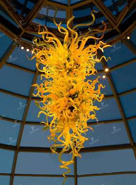 Chihuly风 玻璃装置吊灯商业空间装饰吊灯创意艺术客厅餐厅吊灯