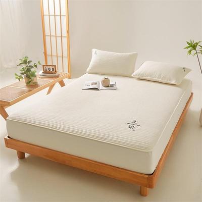 A类无染原棉床笠单件大豆纤维三层加厚夹棉床罩2024新款四季通用