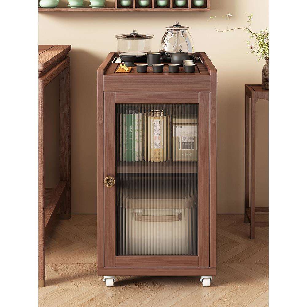 移动小茶桌现代简约茶台茶边几茶车茶盘烧水壶一体茶水柜茶具套装