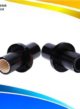 中间圆法兰直线轴承工程塑料轴套加长型J-LMFM50L LIN-02RFM-50
