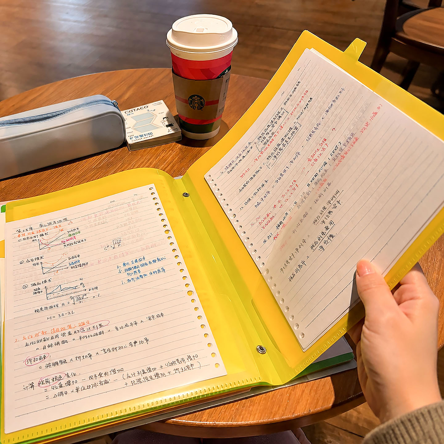 【考研好物】透明文件夹a4多功能资料夹学生专用试卷夹散纸资料册