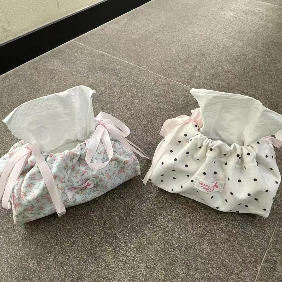 碎花纸巾盒浪漫少女心ins布艺纸巾收纳套高颜值抽纸盒桌面纸巾袋