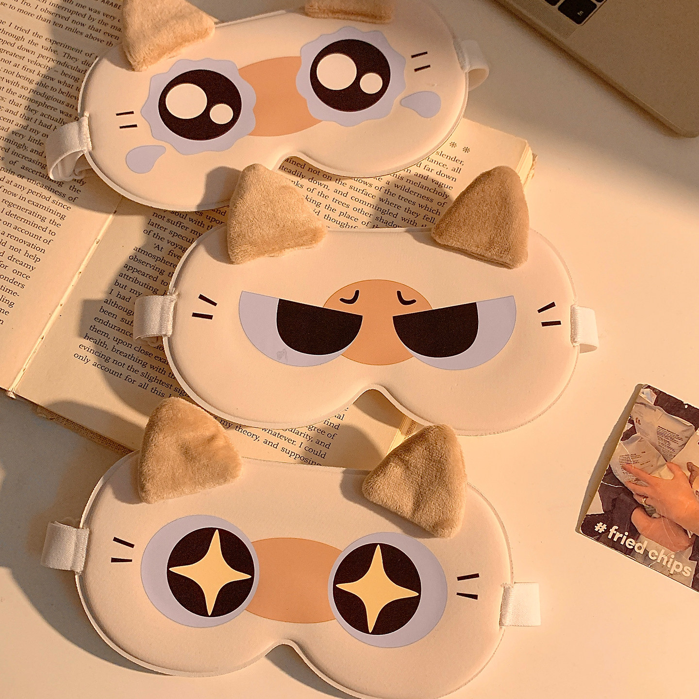 2026新款可爱猫咪3d立体遮光眼罩睡眠专用0压感女办公室午休学生