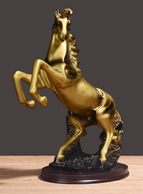 酒柜客厅家居装饰品马到成功中式工艺品办公室书房马摆件开业礼品