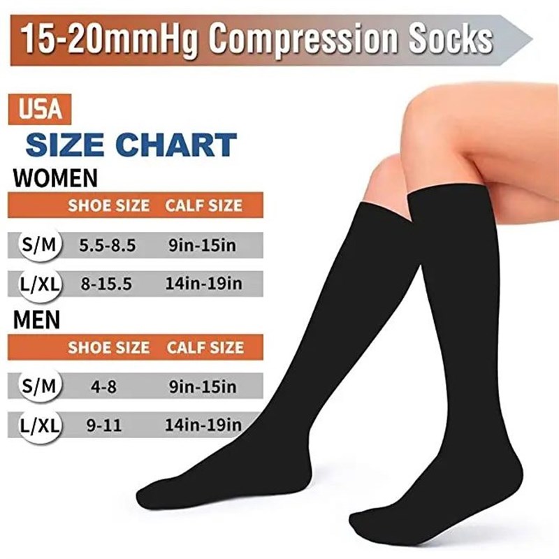 Antifatigue Unisex Compression Socks Flight Travel Anti-fati