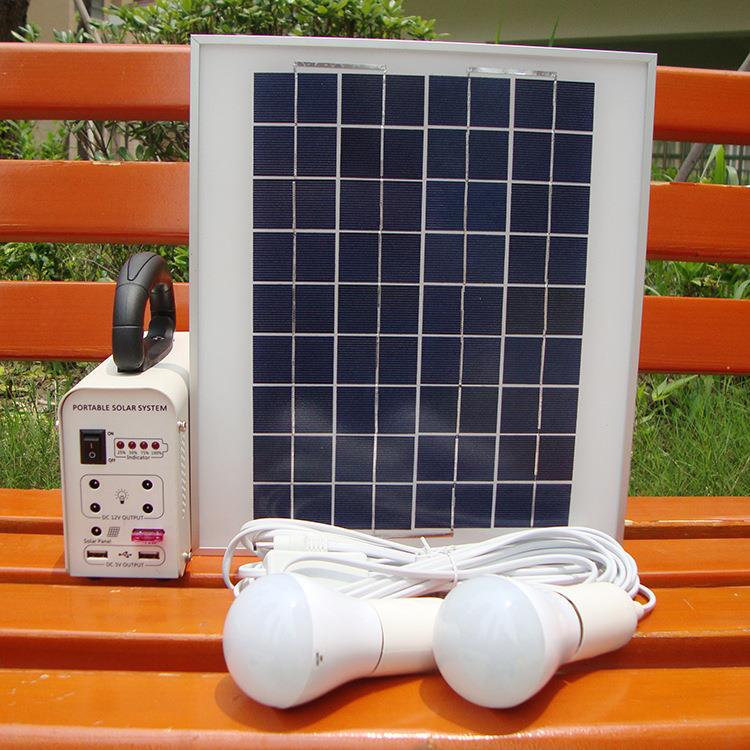 户外10W太阳能板发电机 太阳能发电系统 野营小系统 太阳能发电机