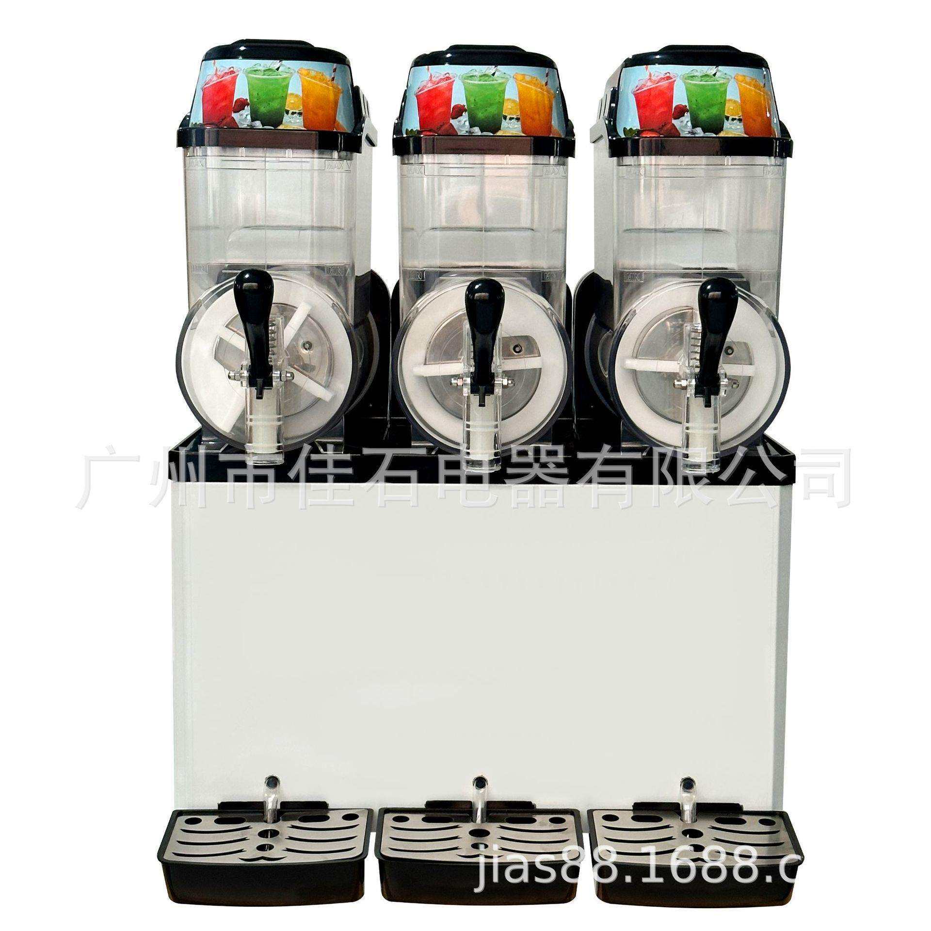 2025新款 冷饮店三缸雪泥机 商用 110V Slush machine 雪蓉机厂家