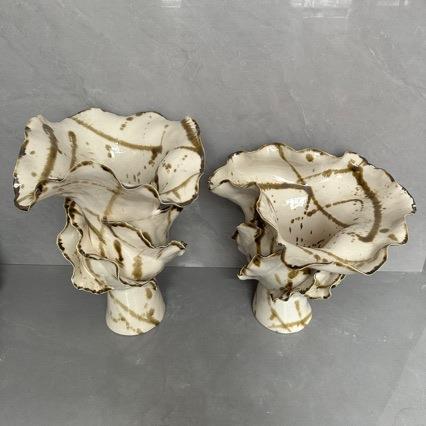 中古美式新中艺术手工陶瓷花瓶摆件样板间售楼酒店别墅玄关插花器