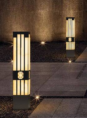 新中式壁灯户外防水景观灯铝制小区别墅庭院亮化LED墙壁灯