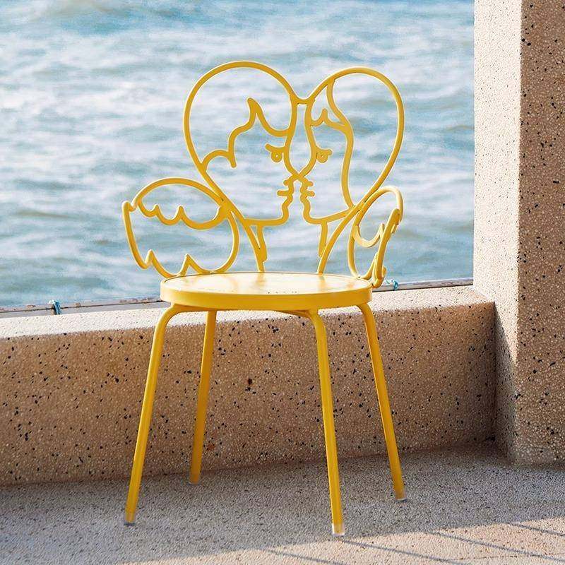 网红金属天使造型椅户外庭院阳台单人高脚凳公园景区打卡创意凳子,商业/办公家具,其它,淘宝优惠券,粉丝福利购,淘宝优惠卷