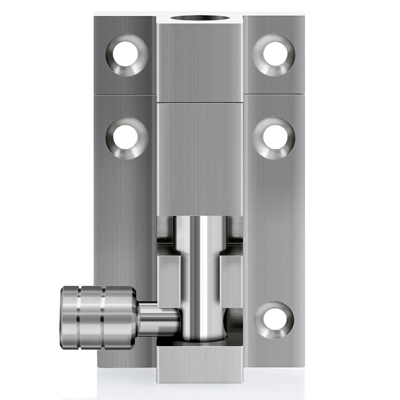 加厚铝合金不锈钢拉丝卫生间插销木门栓窗销T防盗门插销锁明装