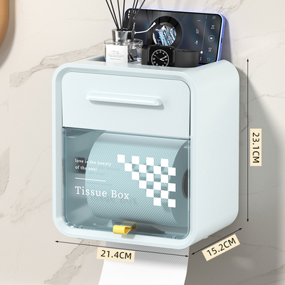 卫生间卷纸盒无芯实心厕所抽纸盒壁挂洗手间纸巾置物架.手纸厕纸