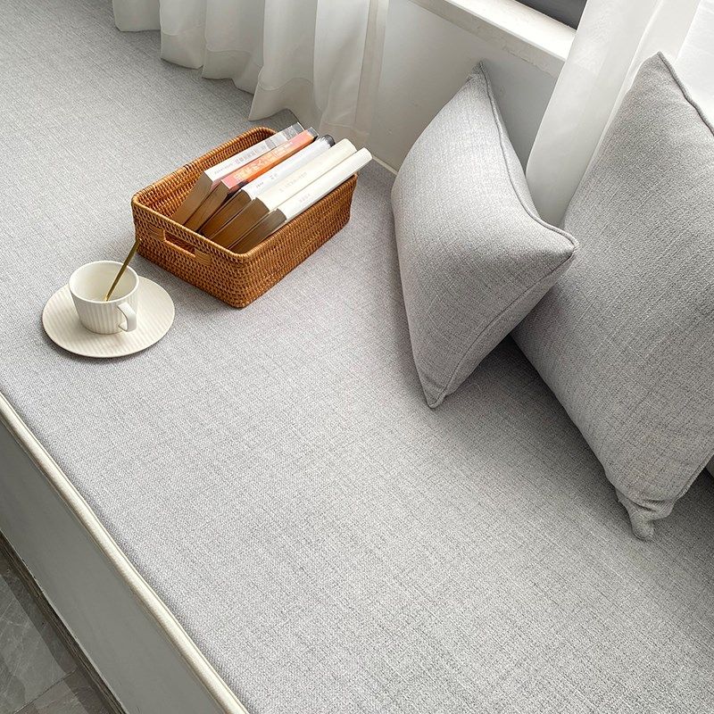 飘窗垫窗台垫定制阳台垫子简约现代网J红坐垫高防滑薄款四季垫