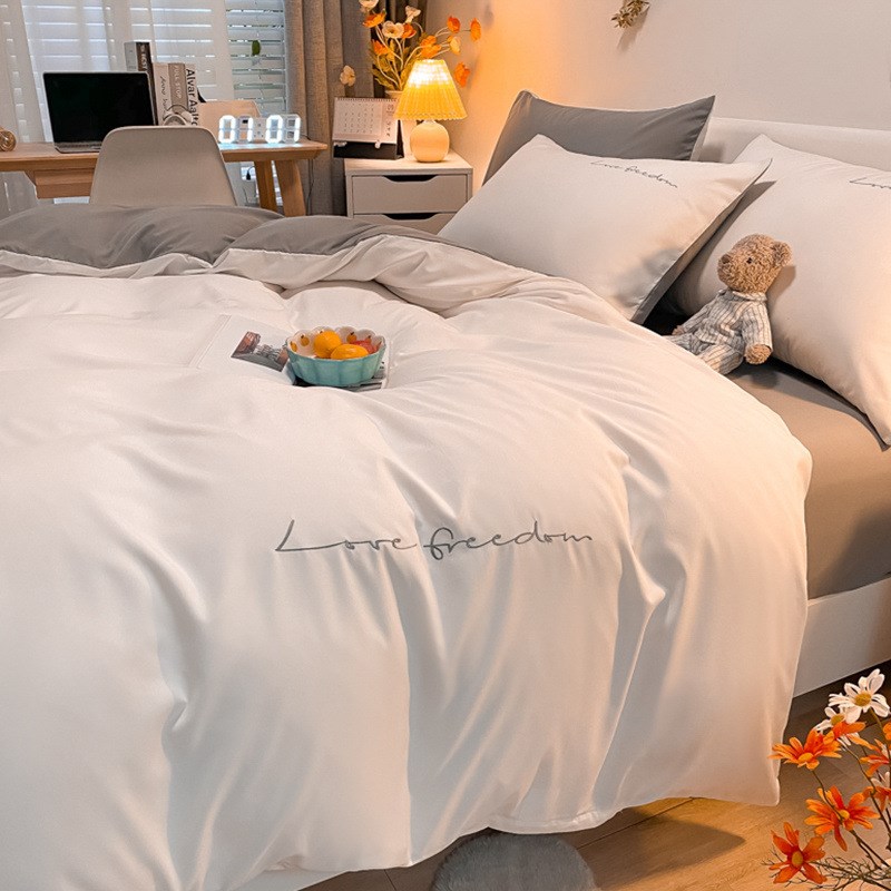 四件套白色民宿酒店专用三件套宾馆床上用M品被子被褥全套七八件