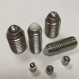 50粒304不锈钢英美制玻珠机米紧定3 16内六角球头弹簧柱塞螺钉