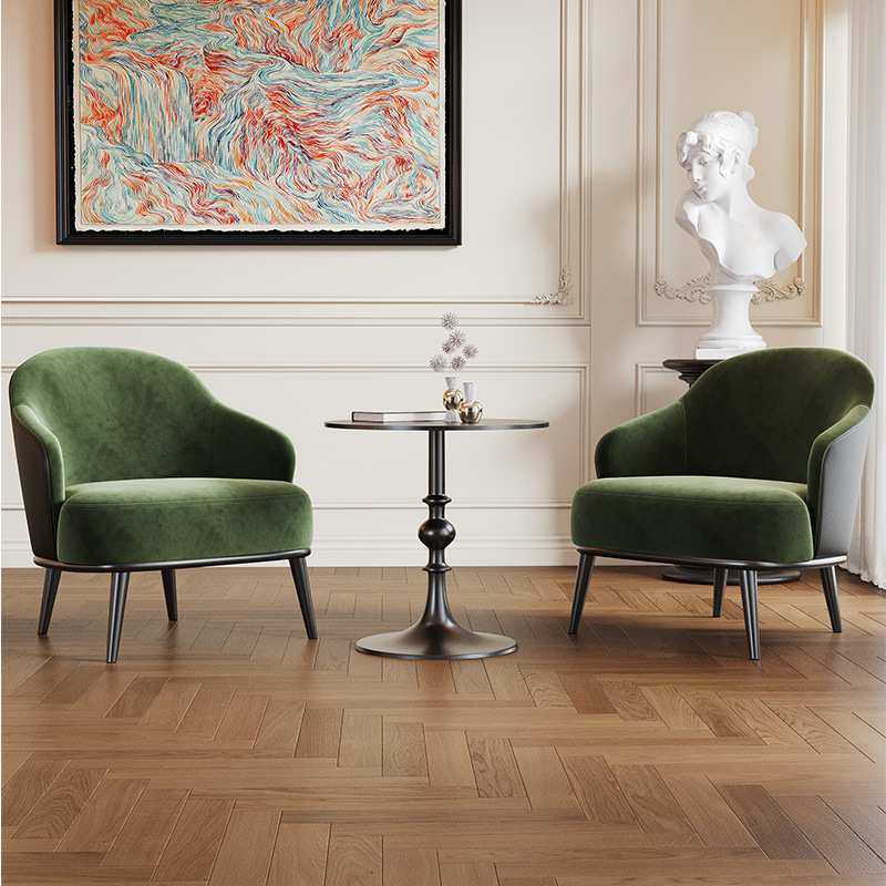 中古风客厅休闲椅子设计师法式复古酒店民宿单人接待沙发洽谈桌椅,模玩/动漫/周边/娃圈三坑/桌游,模型制作工具/辅料耗材,淘宝优惠券,粉丝福利购,淘宝优惠卷