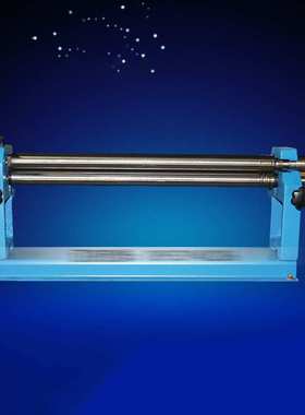 Small manual plate rolling machine, hand cranked drummachine
