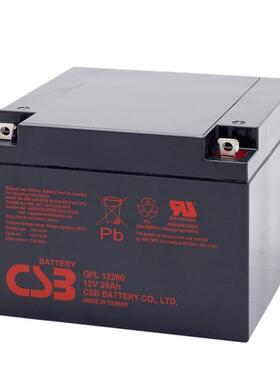 CSB蓄电池GPL12260 12V26AH UPS电源配套 EPS直流屏 通讯系统