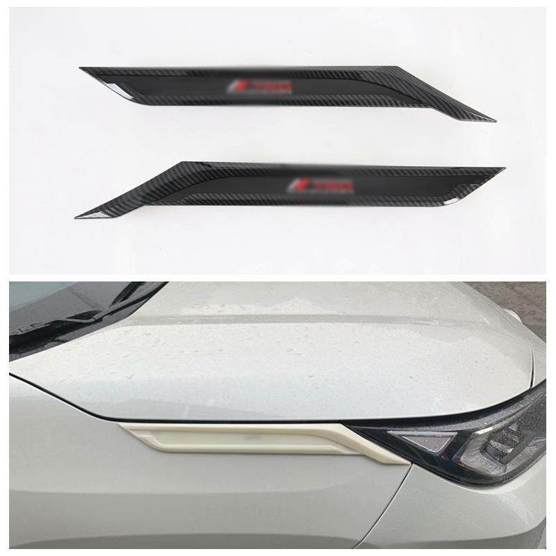 20威兰达叶子板侧标改装 适用于丰田19RAV4车身大灯眉前上侧标框M