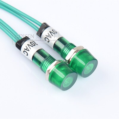 耐高温ADP10-3C 110V220V380V带线 10mm开水器冰柜指示灯信号灯