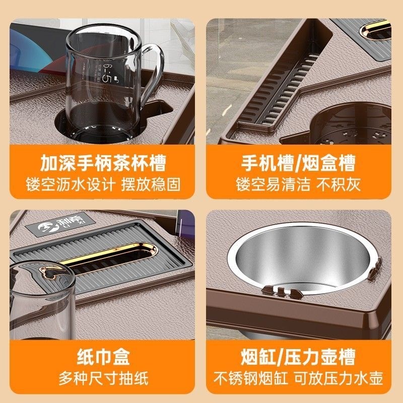 麻将桌茶几茶水架棋牌室麻将机旁小茶几烟灰缸水杯架麻将馆茶水台